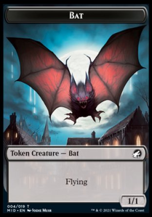 Clue // Bat Double-Sided Token [Innistrad: Midnight Hunt Tokens] | Red Riot Games CA