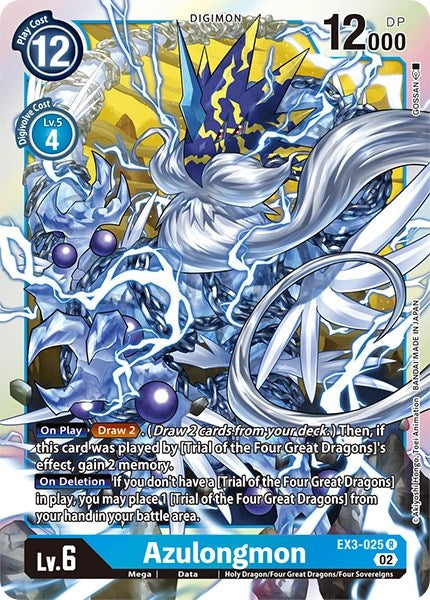 Azulongmon [EX3-025] [Revision Pack Cards] | Red Riot Games CA
