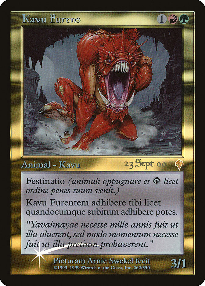 Raging Kavu [Invasion Promos] | Red Riot Games CA