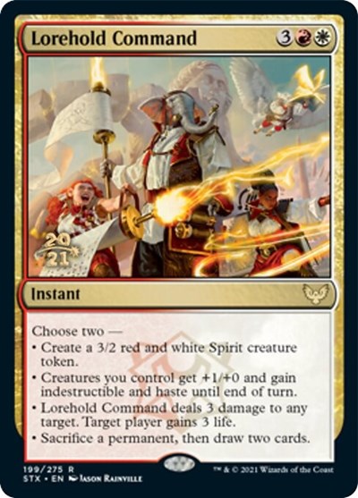 Lorehold Command [Strixhaven: School of Mages Prerelease Promos] | Red Riot Games CA