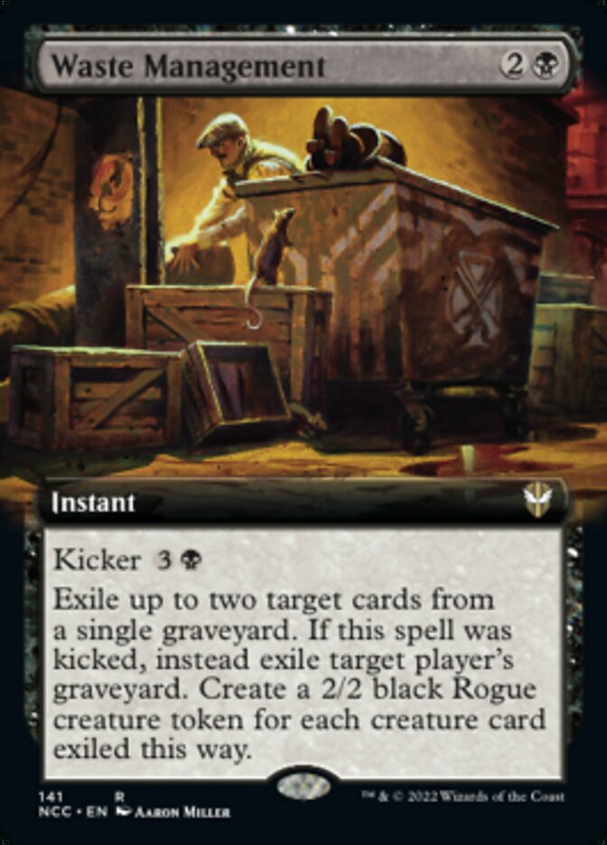 Waste Management (Extended Art) [Streets of New Capenna Commander] | Red Riot Games CA