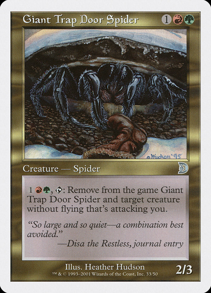Giant Trap Door Spider [Deckmasters] | Red Riot Games CA