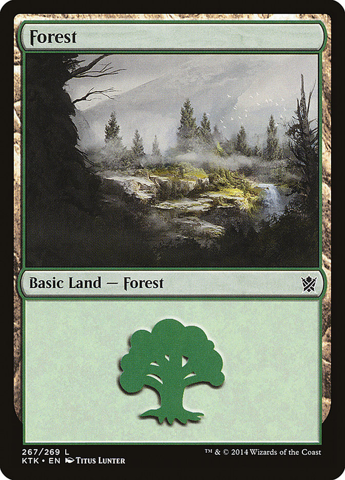 Forest (267) [Khans of Tarkir] | Red Riot Games CA