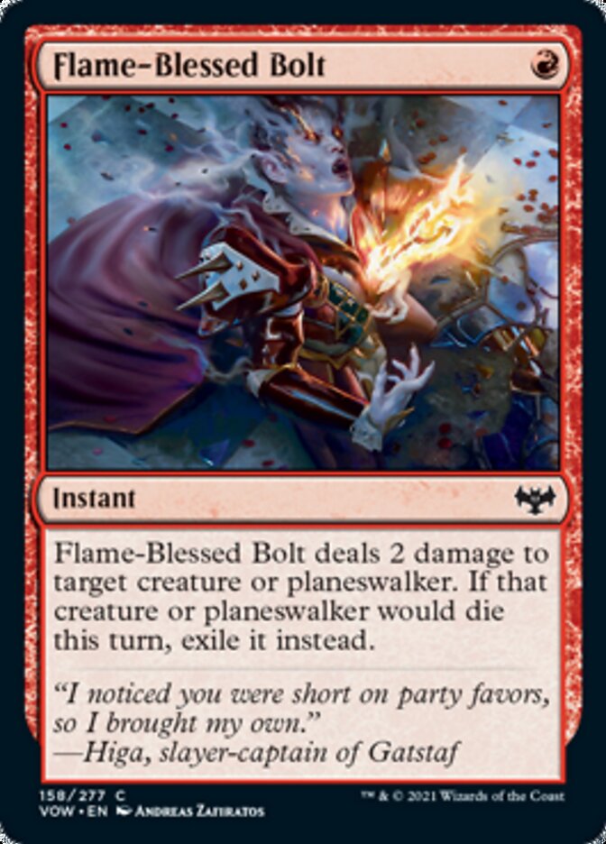 Flame-Blessed Bolt [Innistrad: Crimson Vow] | Red Riot Games CA