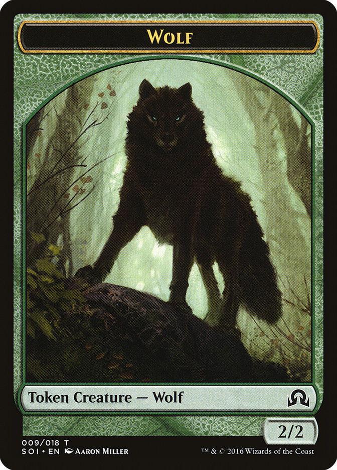 Wolf Token [Shadows over Innistrad Tokens] | Red Riot Games CA