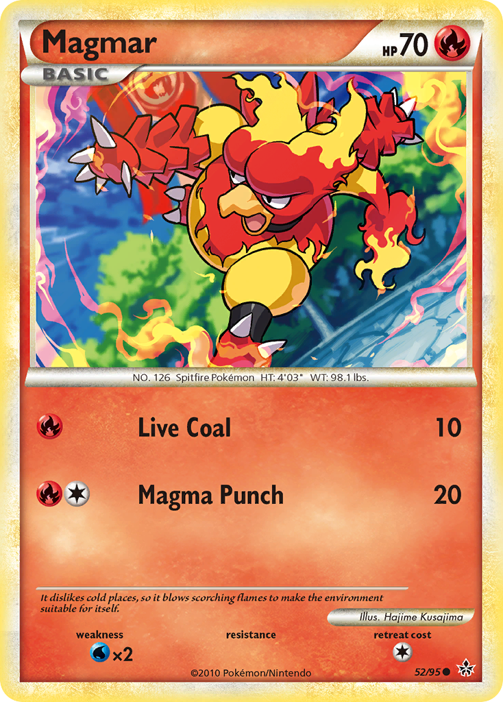 Magmar (52/95) [HeartGold & SoulSilver: Unleashed] | Red Riot Games CA