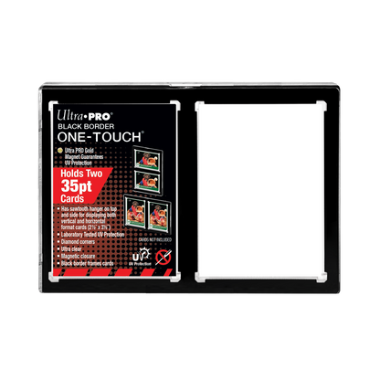 Ultra PRO: UV One-Touch Magnetic Holder - 35pt (2-Card Black Border)