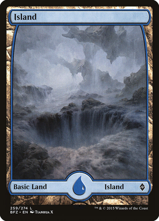 Island (259) (Full Art) [Battle for Zendikar]