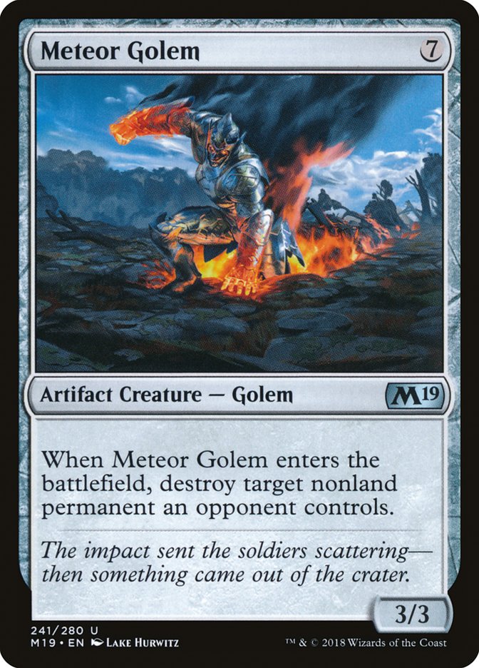 Meteor Golem [Core Set 2019] | Red Riot Games CA