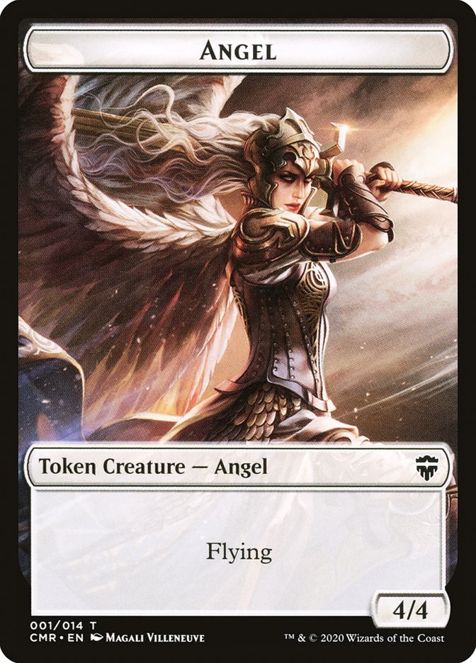 Angel // Horror Double-Sided Token [Commander Legends Tokens] | Red Riot Games CA