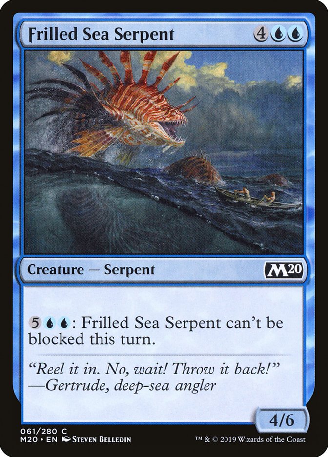 Frilled Sea Serpent [Core Set 2020] | Red Riot Games CA