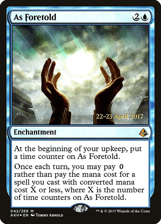 As Foretold [Amonkhet Prerelease Promos] | Red Riot Games CA