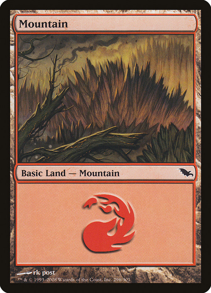 Mountain (296) [Shadowmoor] | Red Riot Games CA