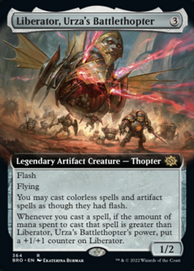 Liberator, Urza's Battlethopter (Extended Art) [The Brothers' War] | Red Riot Games CA