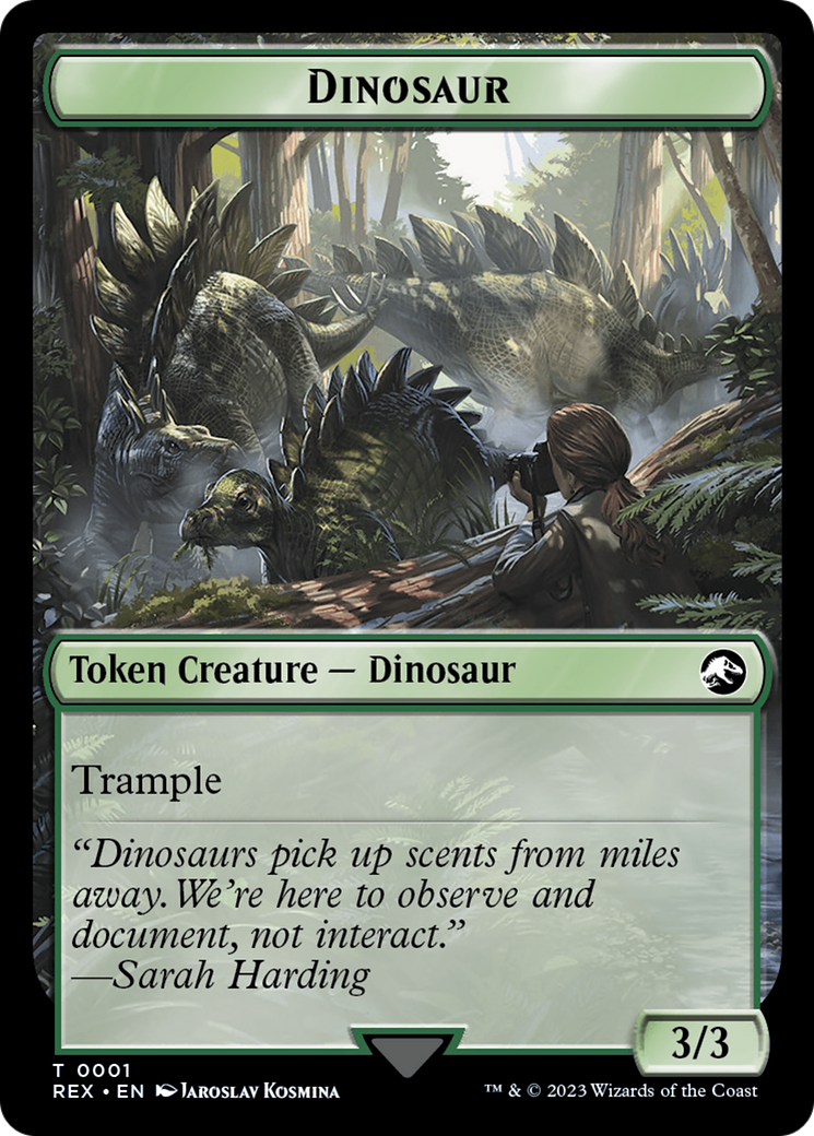 Gnome // Dinosaur (0001) Double-Sided Token [The Lost Caverns of Ixalan Tokens] | Red Riot Games CA