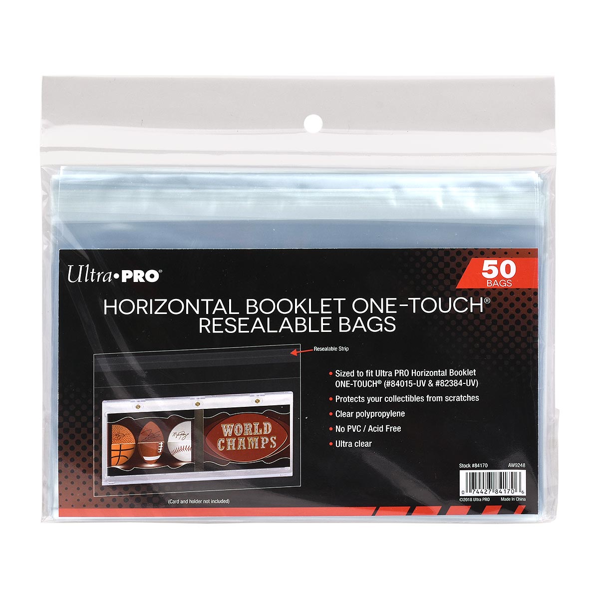 Ultra PRO: One-Touch Resealable Bags - Horizontal Booklet | Red Riot Games CA