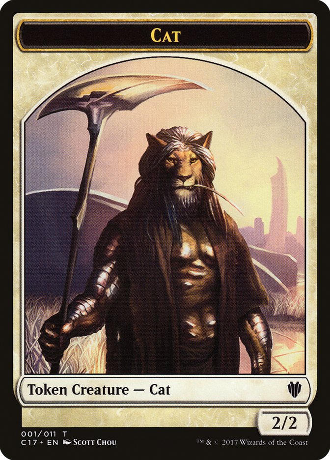 Cat Token [Commander 2017 Tokens] | Red Riot Games CA