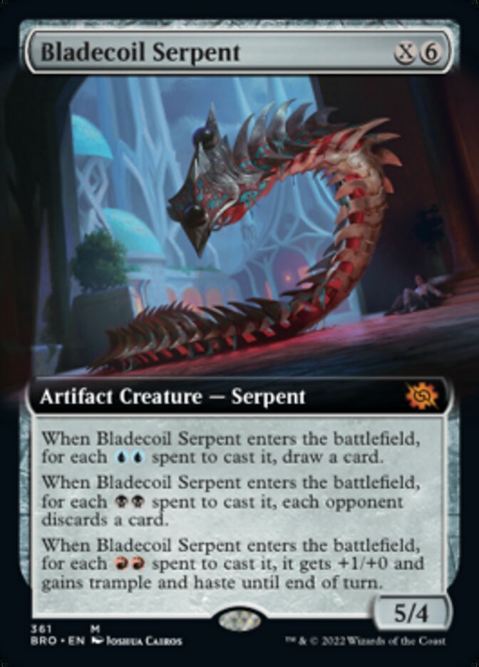 Bladecoil Serpent (Extended Art) [The Brothers' War] | Red Riot Games CA