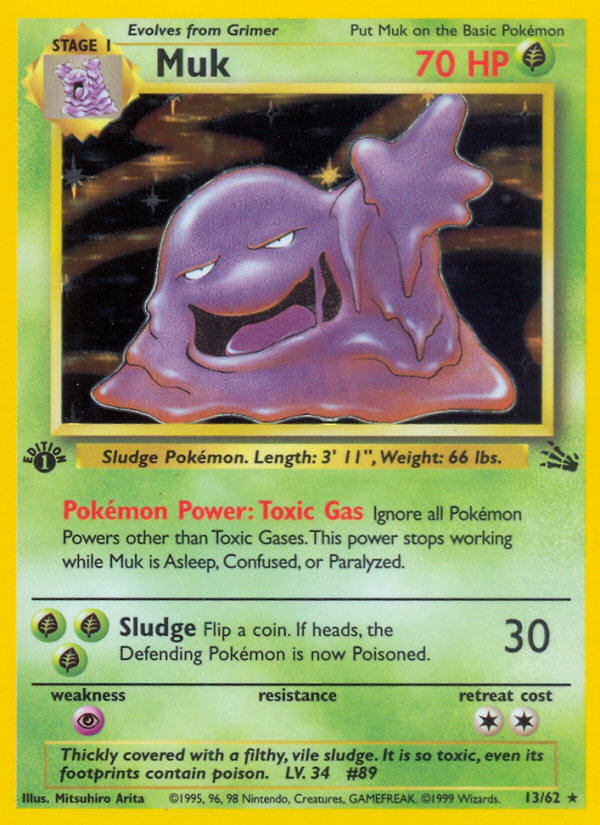 Muk (13/62) [Fossil 1st Edition] | Red Riot Games CA