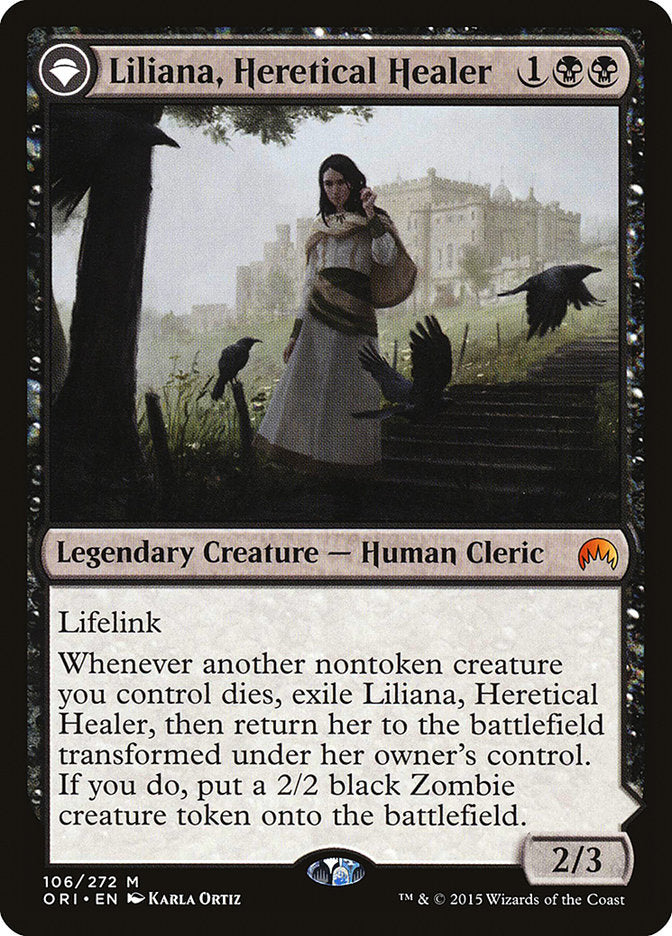 Liliana, Heretical Healer // Liliana, Defiant Necromancer [Magic Origins] | Red Riot Games CA