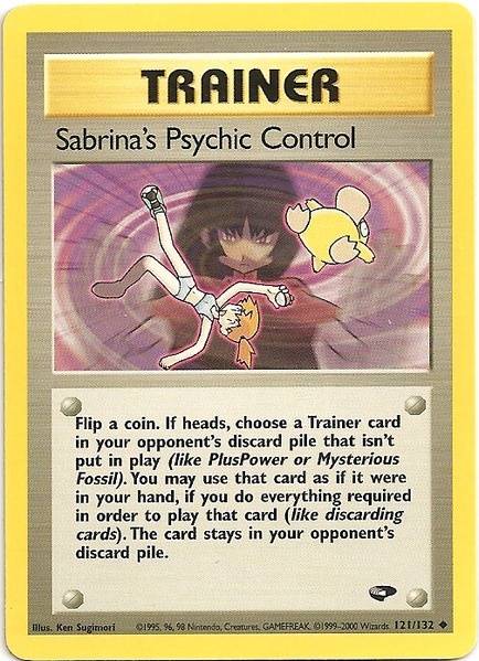 Sabrina's Psychic Control (121/132) [Gym Challenge Unlimited] | Red Riot Games CA