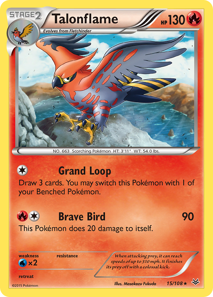 Talonflame (15/108) [XY: Roaring Skies] | Red Riot Games CA
