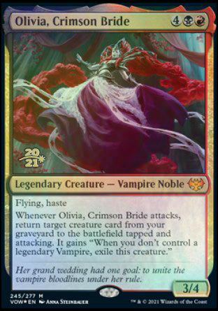Olivia, Crimson Bride [Innistrad: Crimson Vow Prerelease Promos] | Red Riot Games CA