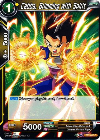 Cabba, Brimming with Spirit (BT7-082) [Assault of the Saiyans] | Red Riot Games CA