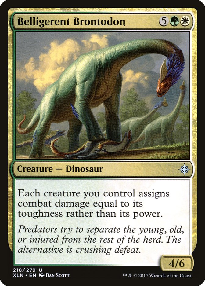 Belligerent Brontodon [Ixalan] | Red Riot Games CA