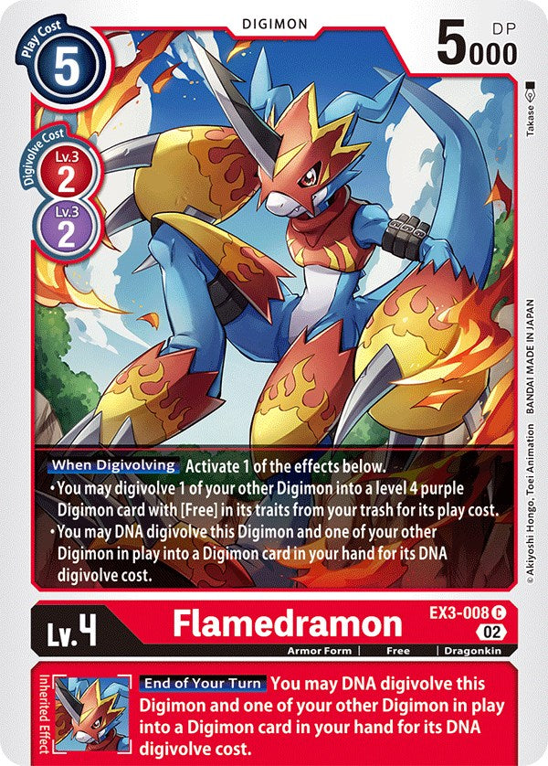 Flamedramon [EX3-008] [Draconic Roar] | Red Riot Games CA