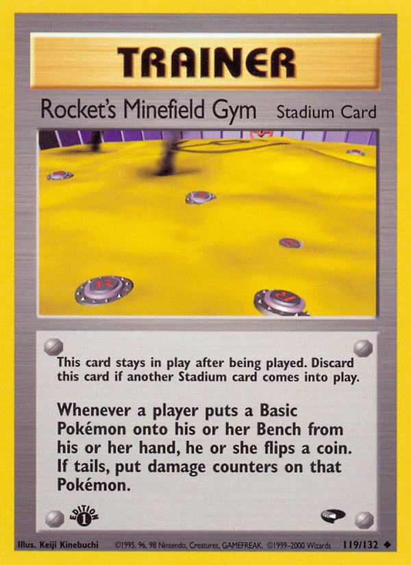 Rocket's Minefield Gym (119/132) [Gym Challenge 1st Edition] | Red Riot Games CA