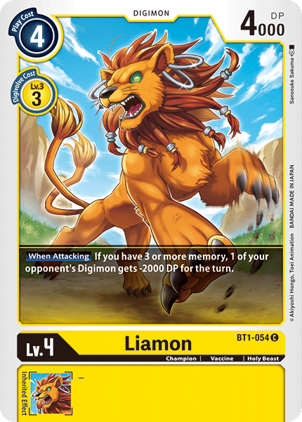 Liamon [BT1-054] [Release Special Booster Ver.1.0] | Red Riot Games CA