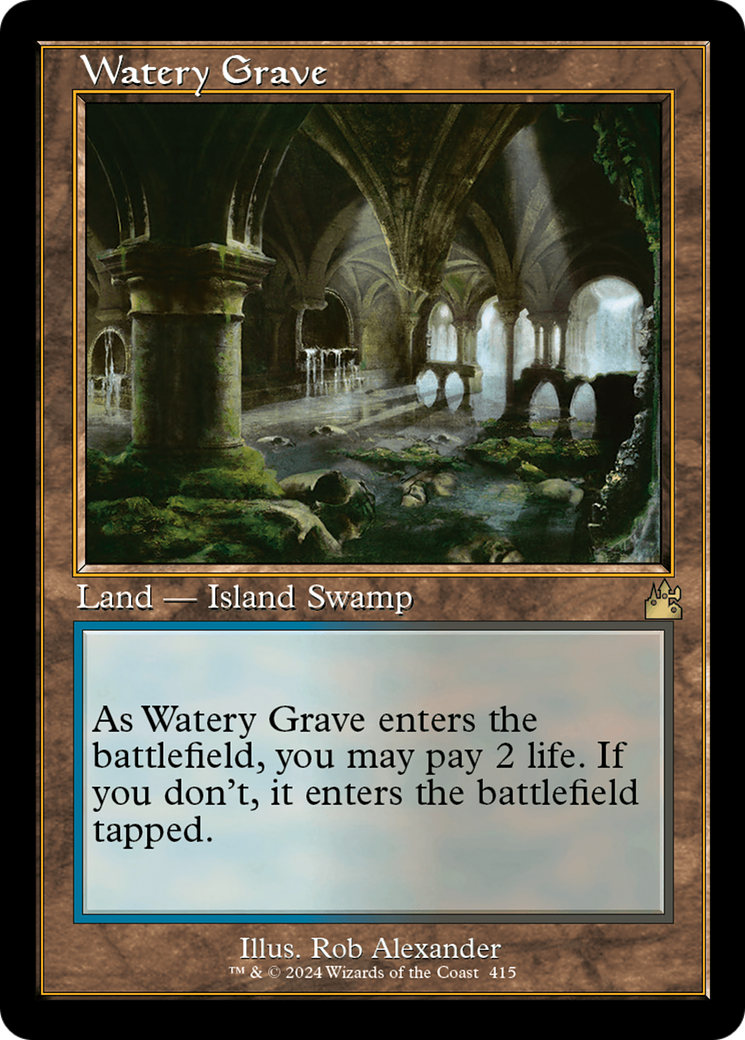 Watery Grave (Retro) [Ravnica Remastered] | Red Riot Games CA