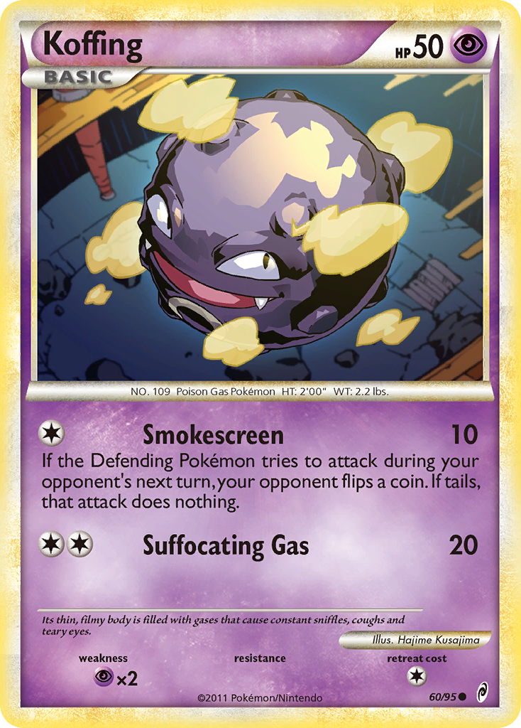 Koffing (60/95) [HeartGold & SoulSilver: Call of Legends] | Red Riot Games CA