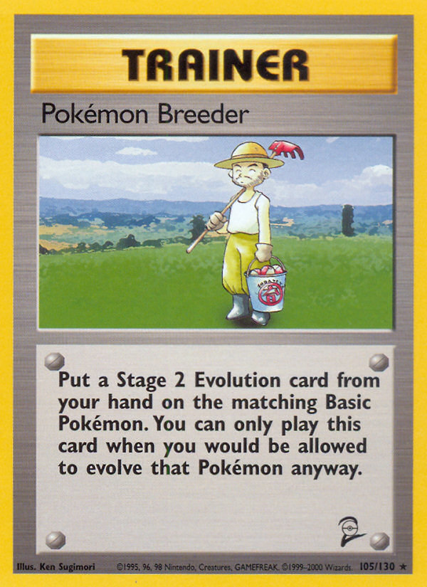 Pokemon Breeder (105/130) [Base Set 2] | Red Riot Games CA