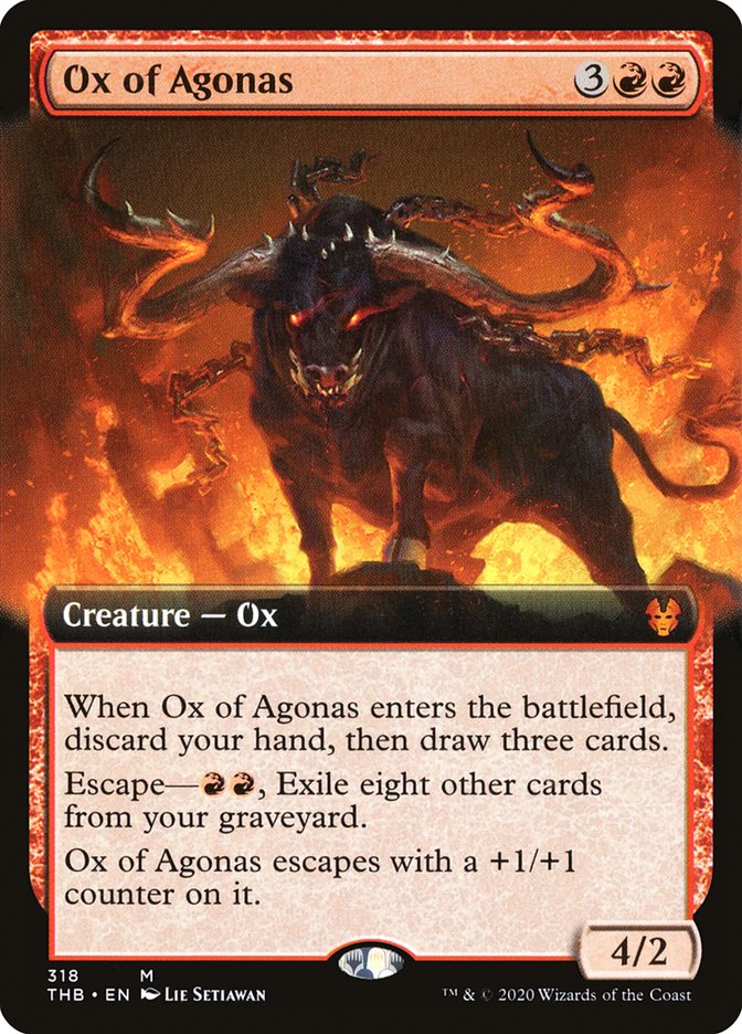 Ox of Agonas (Extended Art) [Theros Beyond Death] | Red Riot Games CA