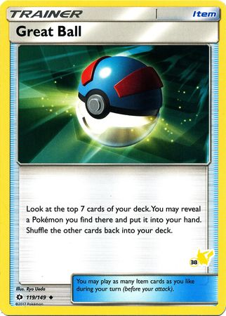 Great Ball (119/149) (Pikachu Stamp #38) [Battle Academy 2020] | Red Riot Games CA