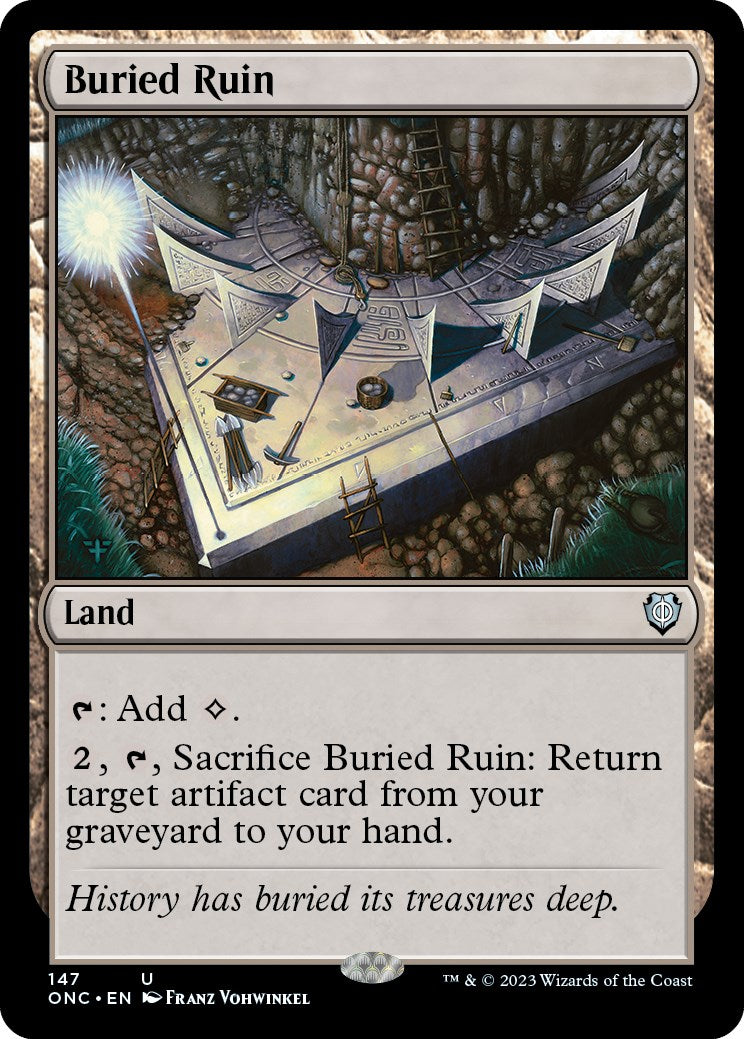 Buried Ruin [Phyrexia: All Will Be One Commander] | Red Riot Games CA