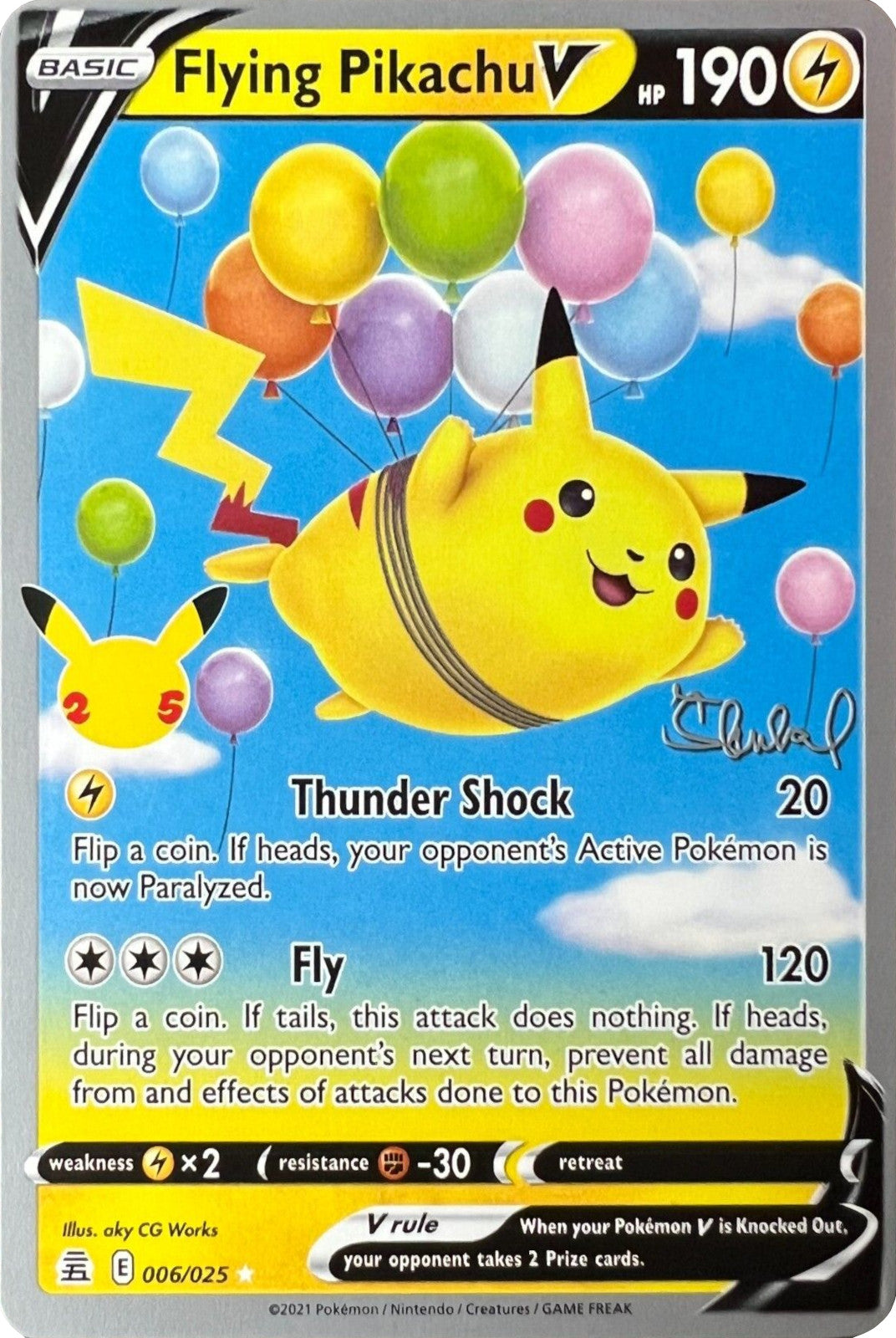 Flying Pikachu V (006/025) (ADP - Ondrej Skubal) [World Championships 2022] | Red Riot Games CA