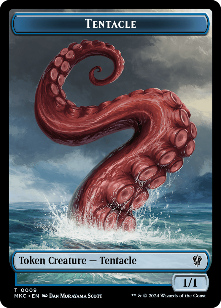 Tentacle // Koma's Coil Double-Sided Token [Murders at Karlov Manor Commander Tokens] | Red Riot Games CA