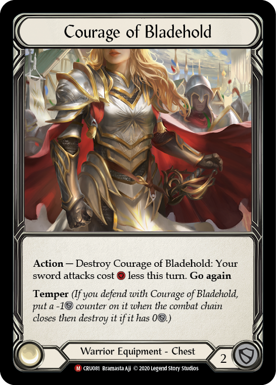 Courage of Bladehold [CRU081] (Crucible of War)  1st Edition Cold Foil | Red Riot Games CA