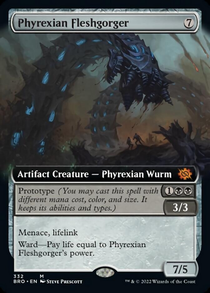 Phyrexian Fleshgorger (Extended Art) [The Brothers' War] | Red Riot Games CA