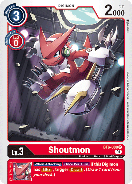 Shoutmon [BT6-008] [Double Diamond] | Red Riot Games CA