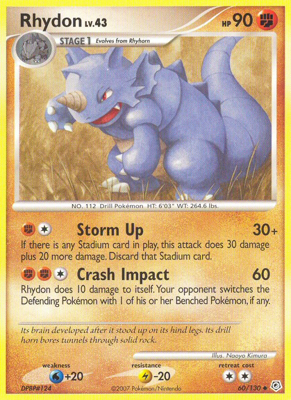 Rhydon (60/130) [Diamond & Pearl: Base Set] | Red Riot Games CA