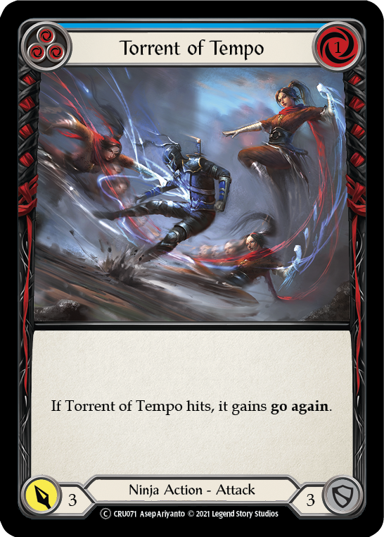 Torrent of Tempo (Blue) [U-CRU071] (Crucible of War Unlimited)  Unlimited Normal | Red Riot Games CA