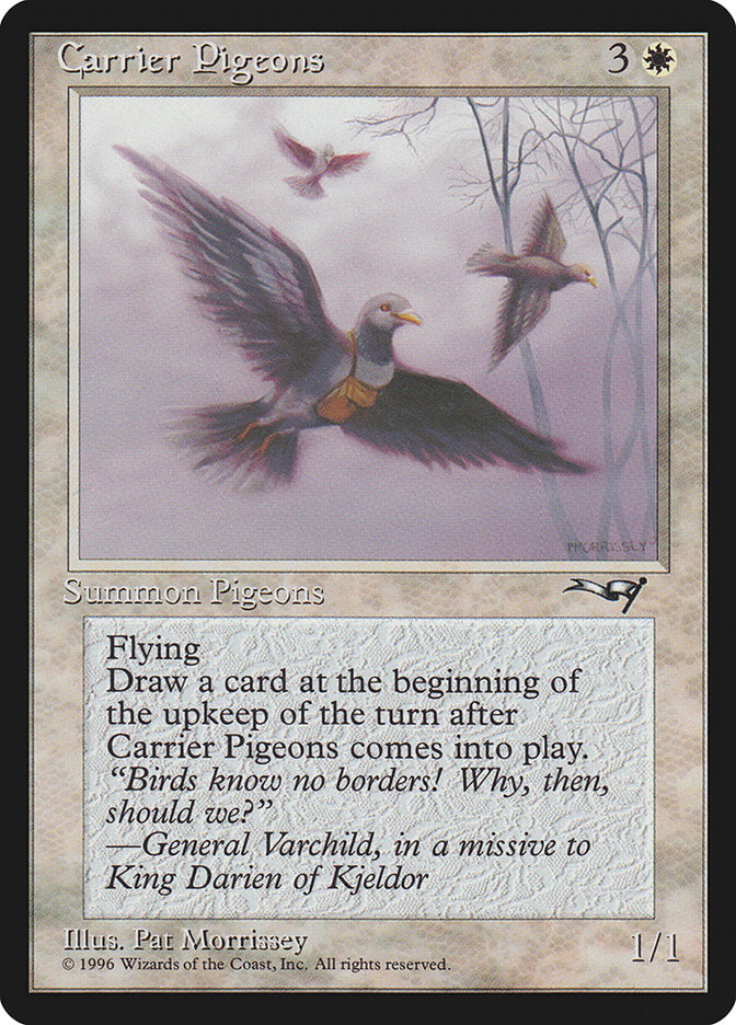 Carrier Pigeons (Flying Art) [Alliances] | Red Riot Games CA