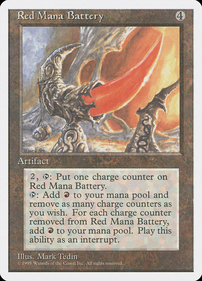 Red Mana Battery [Fourth Edition] | Red Riot Games CA