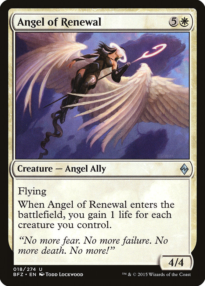 Angel of Renewal [Battle for Zendikar] | Red Riot Games CA
