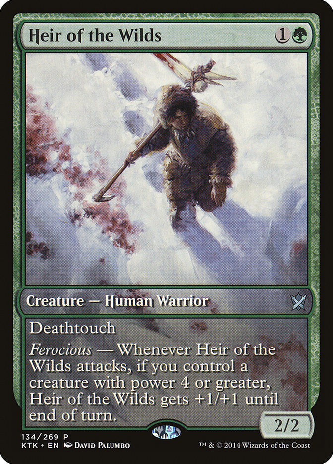 Heir of the Wilds (Game Day) (Extended Art) [Khans of Tarkir Promos] | Red Riot Games CA
