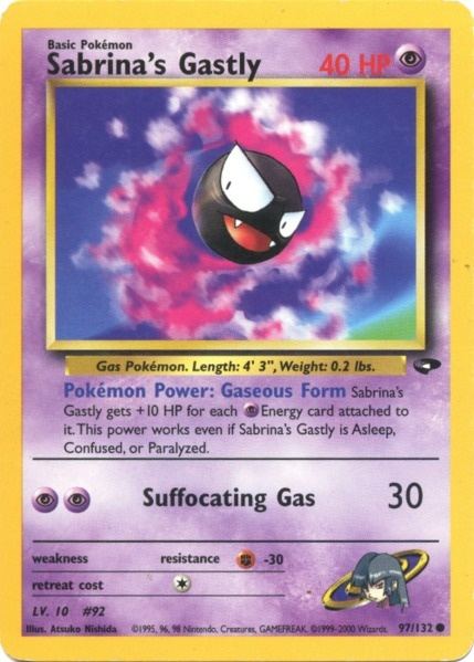Sabrina's Gastly (97/132) [Gym Challenge Unlimited] | Red Riot Games CA